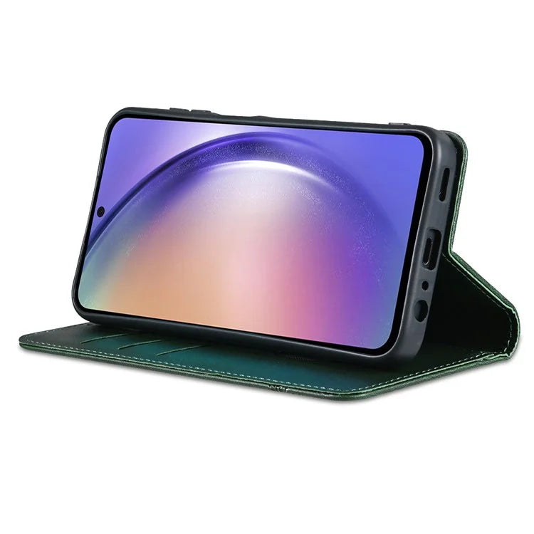 AZNS For Samsung Galaxy A15 4G Case PU Leather Magnetic Suction Wallet Phone Shell Cover