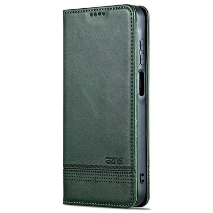 AZNS For Samsung Galaxy A15 4G Case PU Leather Magnetic Suction Wallet Phone Shell Cover