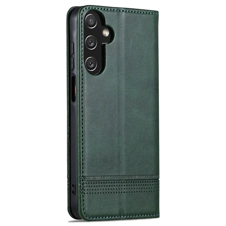 AZNS For Samsung Galaxy A15 4G Case PU Leather Magnetic Suction Wallet Phone Shell Cover