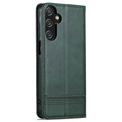 AZNS For Samsung Galaxy A15 4G Case PU Leather Magnetic Suction Wallet Phone Shell Cover
