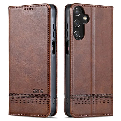 AZNS For Samsung Galaxy A15 4G Case PU Leather Magnetic Suction Wallet Phone Shell Cover