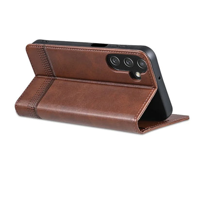 AZNS For Samsung Galaxy A15 4G Case PU Leather Magnetic Suction Wallet Phone Shell Cover