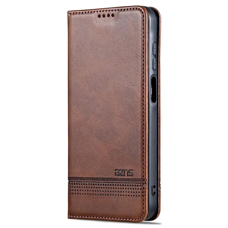 AZNS For Samsung Galaxy A15 4G Case PU Leather Magnetic Suction Wallet Phone Shell Cover