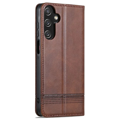 AZNS For Samsung Galaxy A15 4G Case PU Leather Magnetic Suction Wallet Phone Shell Cover
