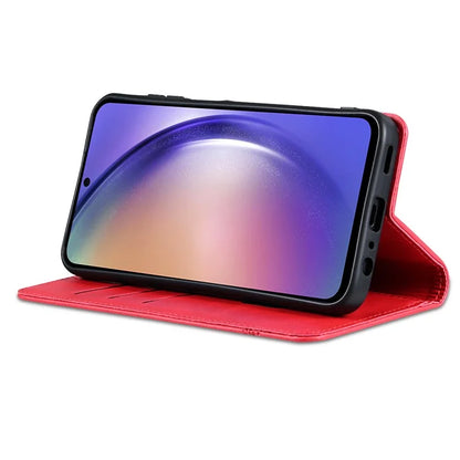 AZNS For Samsung Galaxy A15 4G Case PU Leather Magnetic Suction Wallet Phone Shell Cover