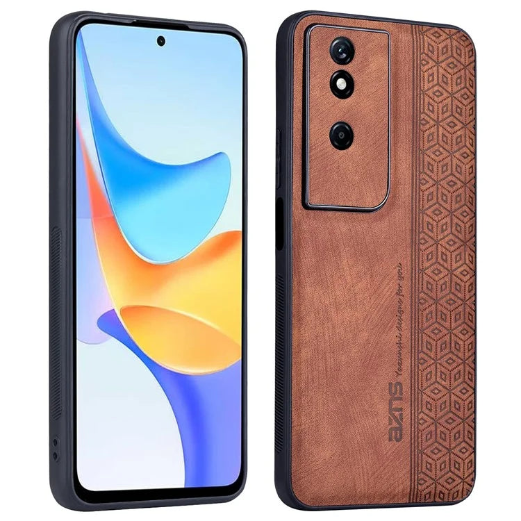 AZNS For Honor Play 50 Plus 5G Case Anti-Scratch PU Leather+TPU Phone Cover