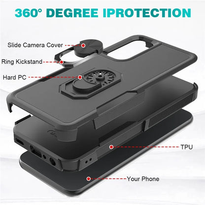 For 	Samsung Galaxy A25 5G (Global) (161.0 x 76.5 x 8.3mm) Case Drop-resistant PC+TPU Phone Back Shell