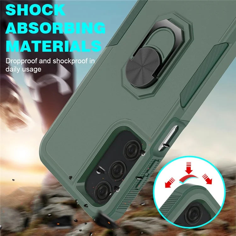 For 	Samsung Galaxy A25 5G (Global) (161.0 x 76.5 x 8.3mm) Case Drop-resistant PC+TPU Phone Back Shell