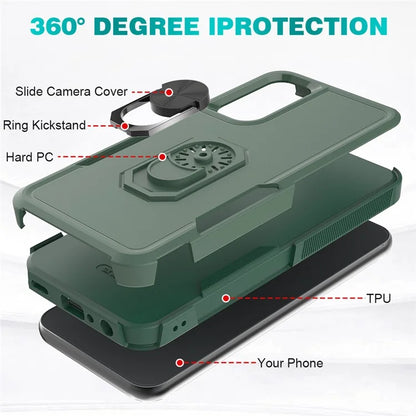 For 	Samsung Galaxy A25 5G (Global) (161.0 x 76.5 x 8.3mm) Case Drop-resistant PC+TPU Phone Back Shell