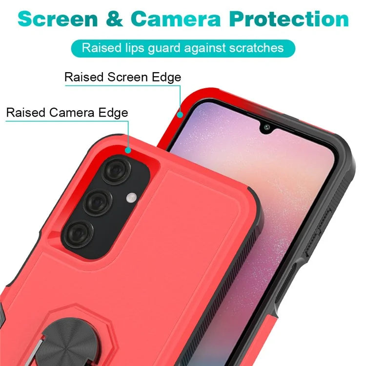 For 	Samsung Galaxy A25 5G (Global) (161.0 x 76.5 x 8.3mm) Case Drop-resistant PC+TPU Phone Back Shell