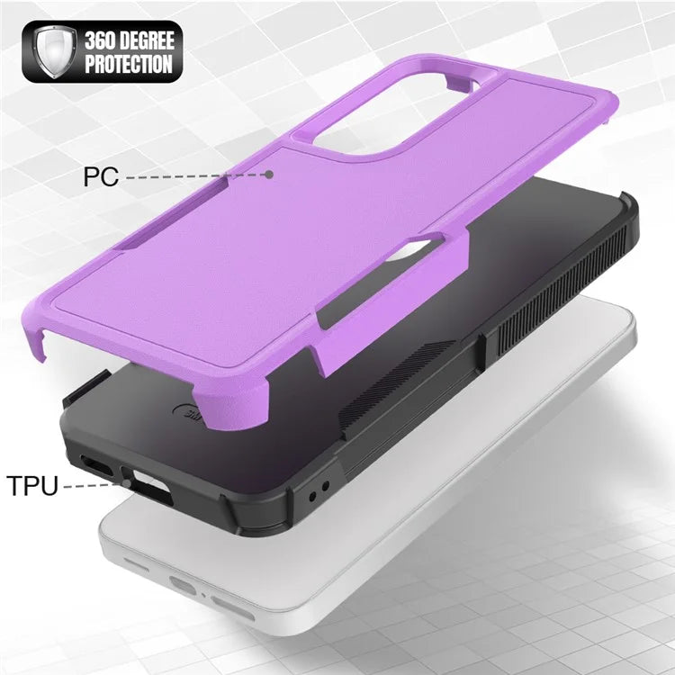 Anti-Drop Case for Samsung Galaxy S24+ Phone Shell Hard PC+Soft TPU Cover