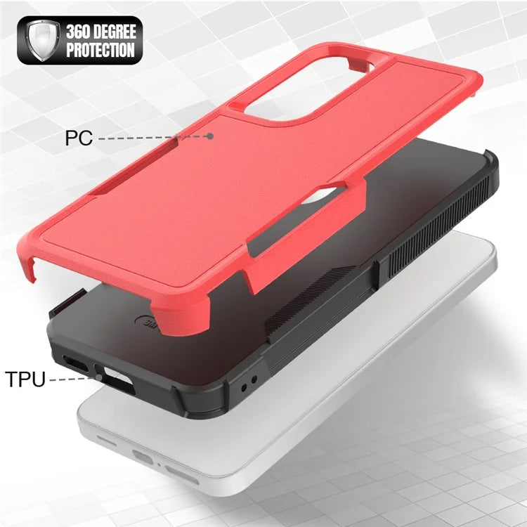 Anti-Drop Case for Samsung Galaxy S24+ Phone Shell Hard PC+Soft TPU Cover