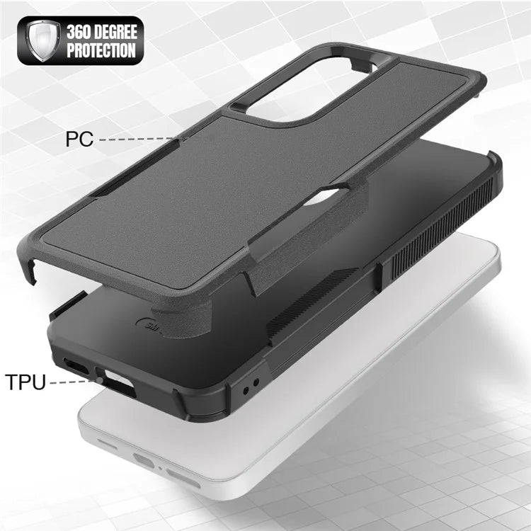 Anti-Drop Case for Samsung Galaxy S24+ Phone Shell Hard PC+Soft TPU Cover