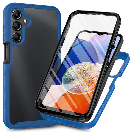 For Samsung Galaxy A05s 4G Case PC+TPU Anti-Scratch Phone Cover with PET Screen Film