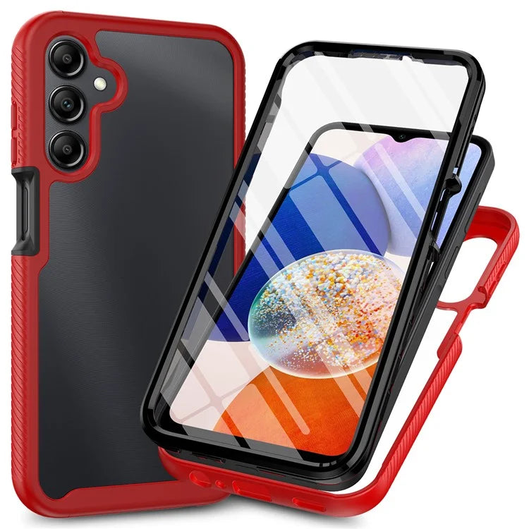 For Samsung Galaxy A05s 4G Case PC+TPU Anti-Scratch Phone Cover with PET Screen Film