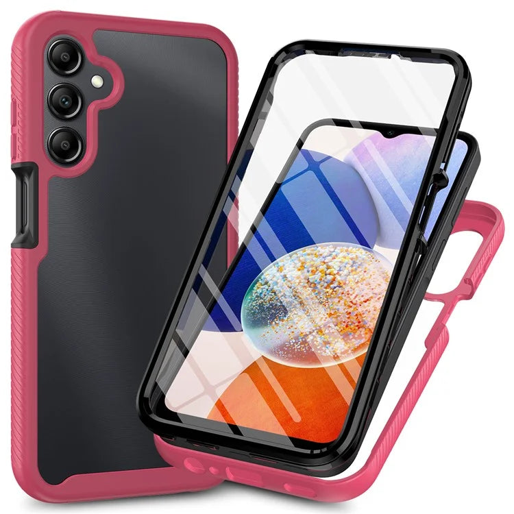 For Samsung Galaxy A05s 4G Case PC+TPU Anti-Scratch Phone Cover with PET Screen Film