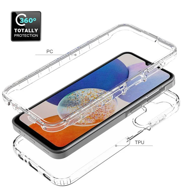 For Samsung Galaxy A15 5G Clear Phone Case Gradient Back Cover