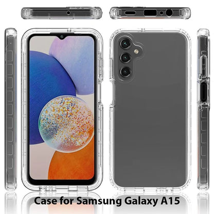 For Samsung Galaxy A15 5G Clear Phone Case Gradient Back Cover