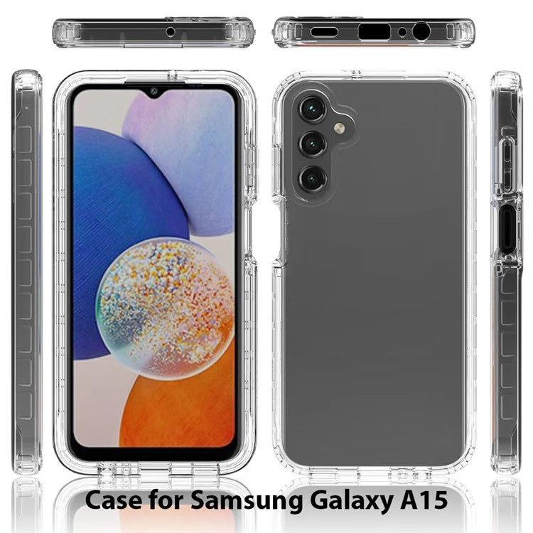 For Samsung Galaxy A15 5G Clear Phone Case Gradient Back Cover