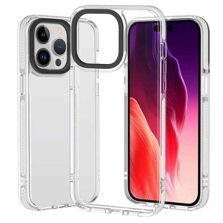 Gold Armored Series For iPhone 15 Pro Max Case Anti-drop TPU Phone Back Cover