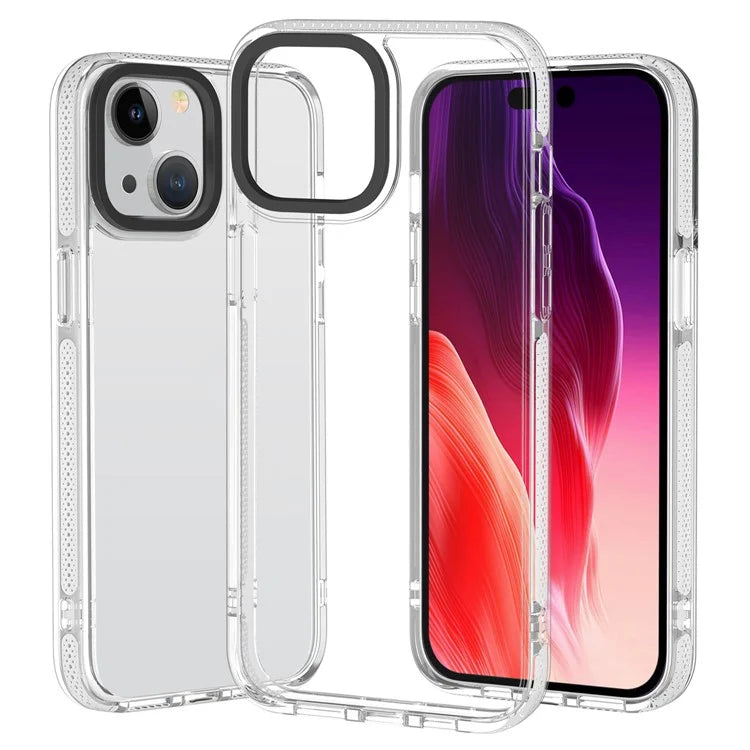 Gold Armored Series For iPhone 15 Plus Case Scratch-proof TPU Smartphone Protector