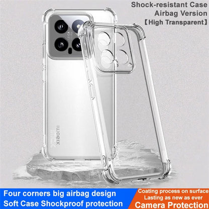 IMAK For Xiaomi 14 Case Drop-resistant Airbag Corner Clear TPU Phone Cover