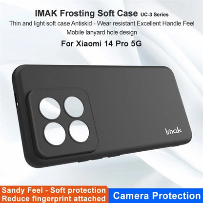 IMAK UC-3 Series For Xiaomi 14 Pro Phone Case Shockproof Soft TPU Back Cover