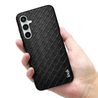 IMAK LX-5 Series for Samsung Galaxy S23 FE Case PU Leather+TPU+PC Back Phone Cover