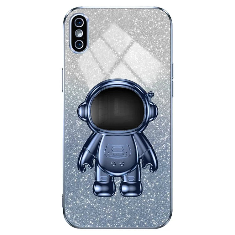 For iPhone XS Max 6.5 inch Case Shockproof PC+TPU Kickstand Phone Back Shell