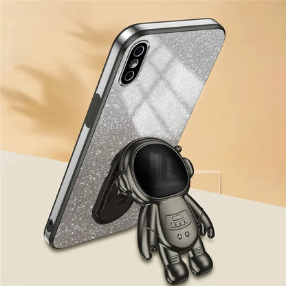 For iPhone XS Max 6.5 inch Case Shockproof PC+TPU Kickstand Phone Back Shell