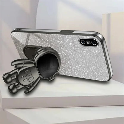 For iPhone XS Max 6.5 inch Case Shockproof PC+TPU Kickstand Phone Back Shell