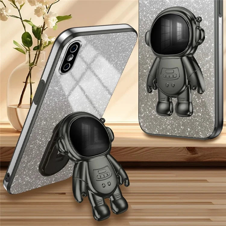 For iPhone XS Max 6.5 inch Case Shockproof PC+TPU Kickstand Phone Back Shell