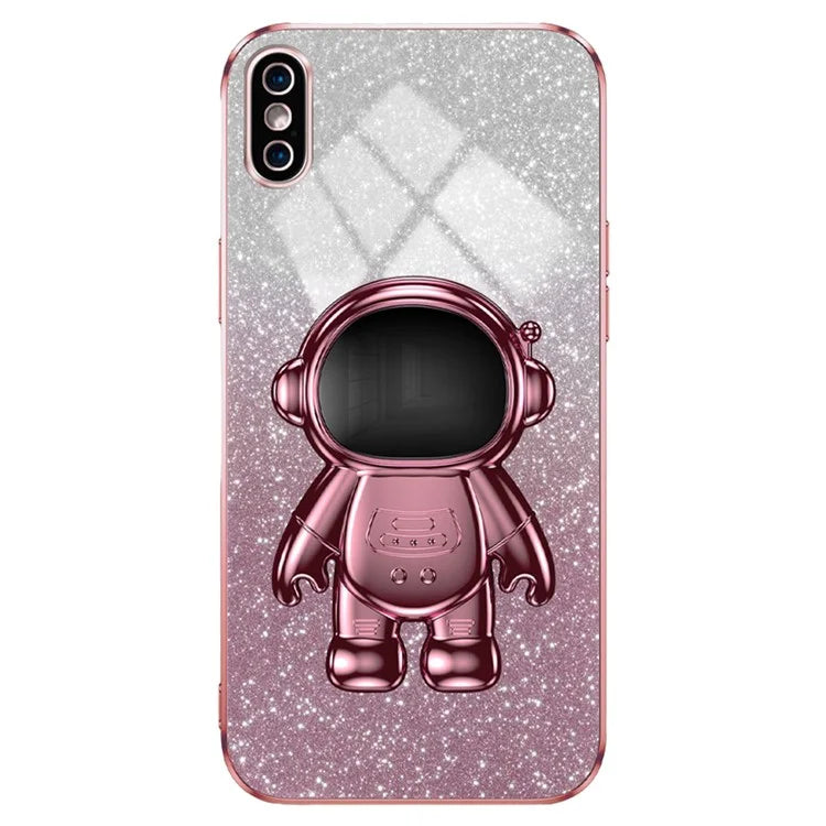 For iPhone XS Max 6.5 inch Case Shockproof PC+TPU Kickstand Phone Back Shell