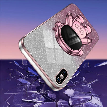 For iPhone XS Max 6.5 inch Case Shockproof PC+TPU Kickstand Phone Back Shell