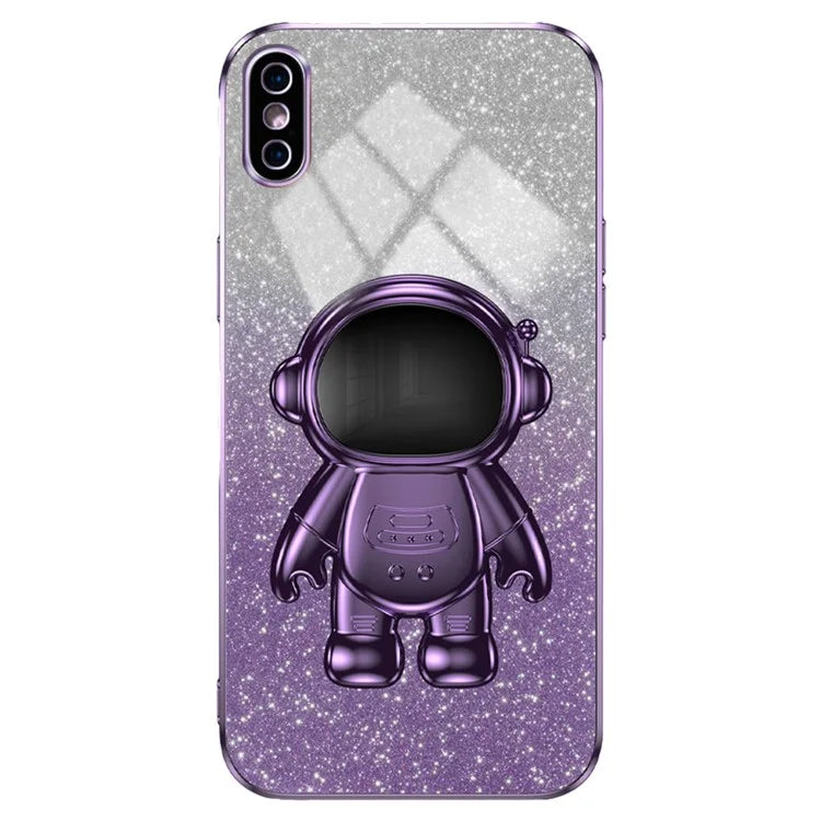 For iPhone XS Max 6.5 inch Case Shockproof PC+TPU Kickstand Phone Back Shell