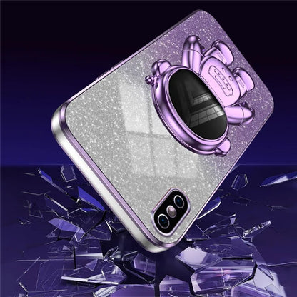 For iPhone XS Max 6.5 inch Case Shockproof PC+TPU Kickstand Phone Back Shell