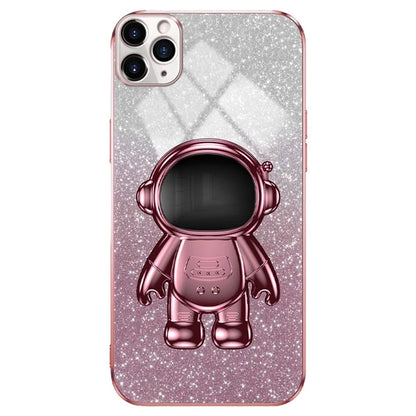For iPhone 11 Pro Max Case Shockproof PC+TPU Shell Astronaut Kickstand Cell Phone Cover