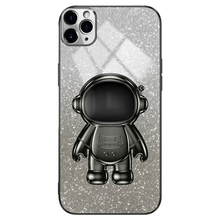 For iPhone 11 Pro Max Case Shockproof PC+TPU Shell Astronaut Kickstand Cell Phone Cover