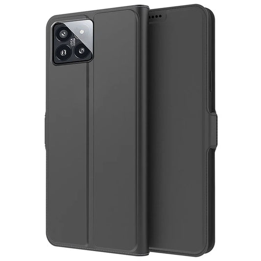 For Xiaomi 14  Leather Phone Case Stand Card Slots Magnetic Closure Cover