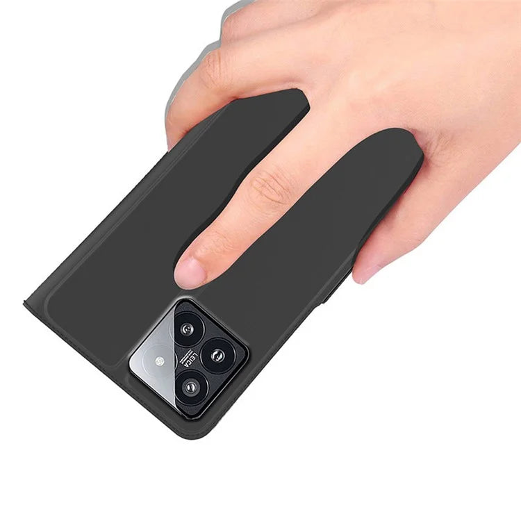 For Xiaomi 14  Leather Phone Case Stand Card Slots Magnetic Closure Cover