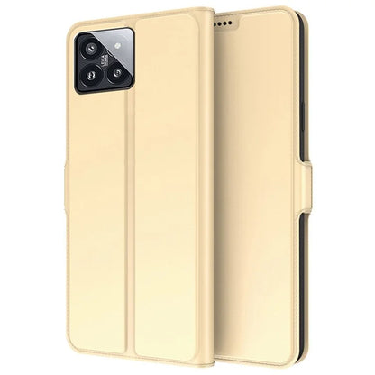 For Xiaomi 14  Leather Phone Case Stand Card Slots Magnetic Closure Cover