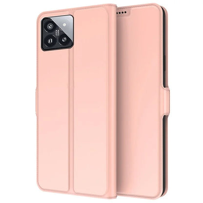 For Xiaomi 14  Leather Phone Case Stand Card Slots Magnetic Closure Cover