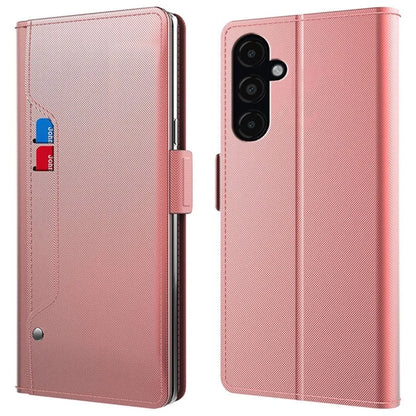 For Samsung Galaxy F34 5G / M34 5G Case Built-in Mirror Card Slot Phone Shell