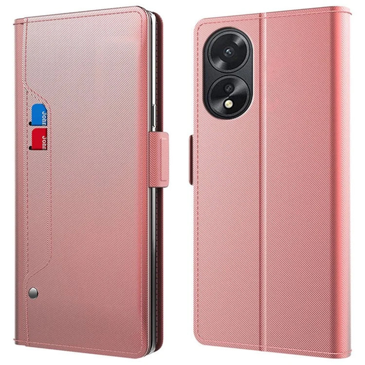For Oppo A38 4G Magnetic Phone Case PU Leather Stand Cover