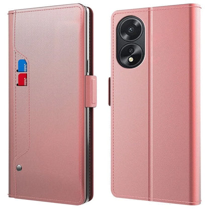 For Oppo A38 4G Magnetic Phone Case PU Leather Stand Cover