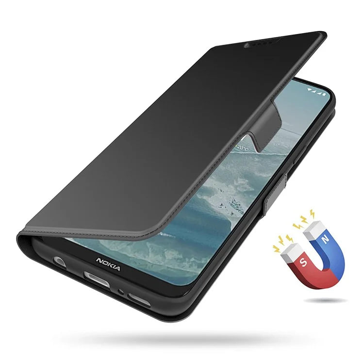 For Nokia C210 Leather Case Card Slot Stand Phone Cover