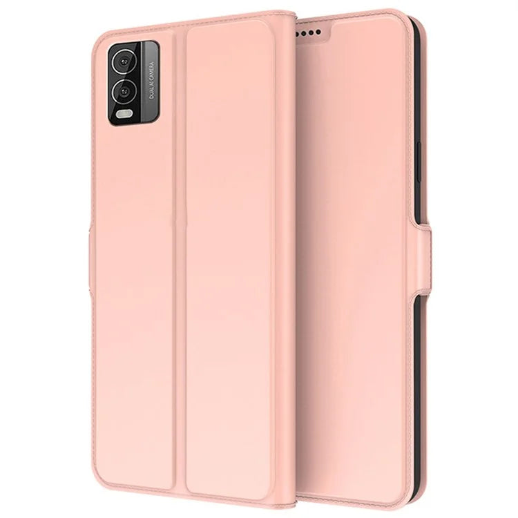 For Nokia C210 Leather Case Card Slot Stand Phone Cover