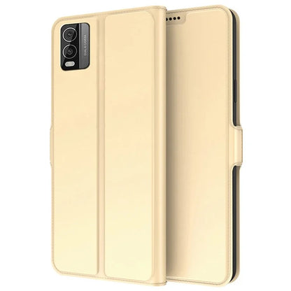 For Nokia C210 Leather Case Card Slot Stand Phone Cover
