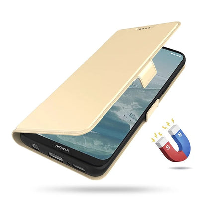 For Nokia C210 Leather Case Card Slot Stand Phone Cover