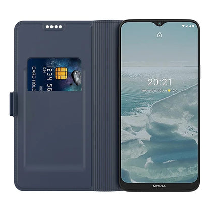 For Nokia C210 Leather Case Card Slot Stand Phone Cover